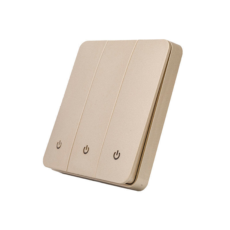 无线遥控开关220v家用双控随意贴免布线大厅卧室灯智能控制面板 玫瑰