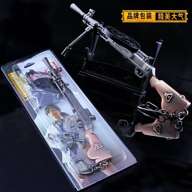 周边合金模型金属摆件男孩儿童玩具枪m24众神之王22cm展示架两件减4