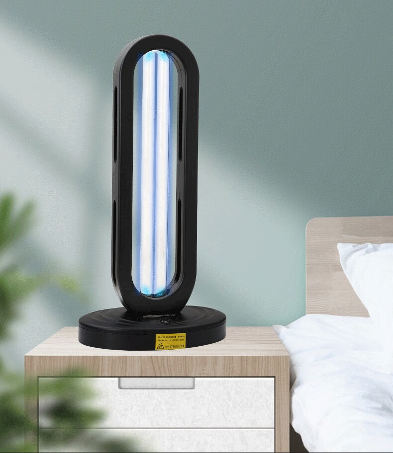 紫外线消毒灯家用杀菌臭氧灯管移动式幼儿园除螨厨房室内专用经典黑款