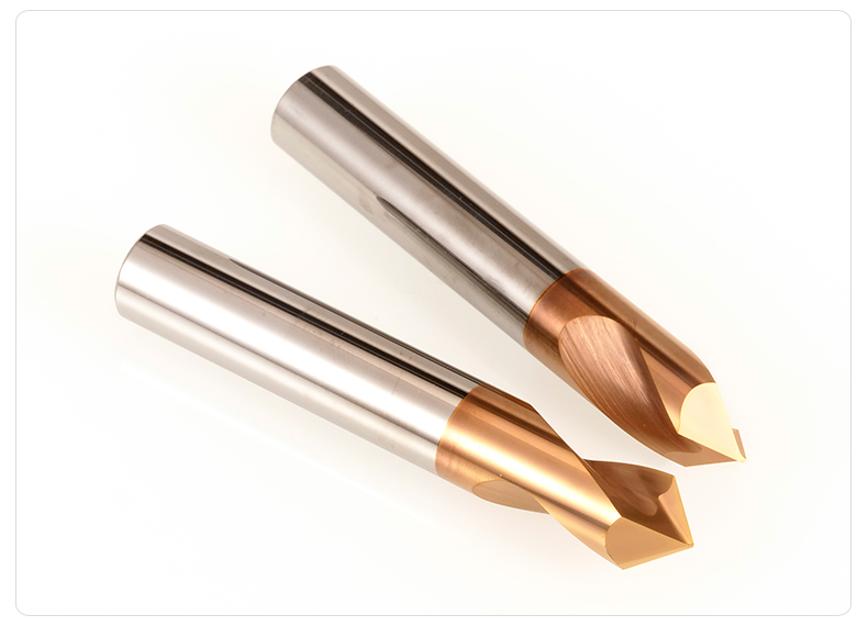 鎏金异彩钢用定点钻60度90度120倒角刀钨钢铣刀定心钻头合金定位钻