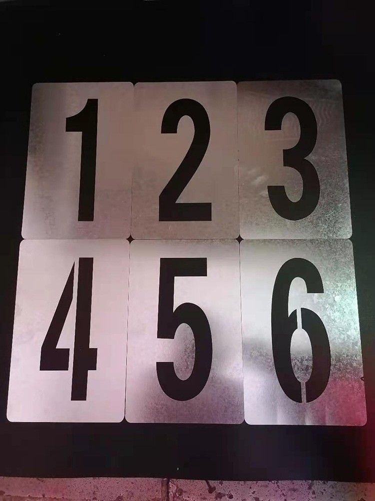 伟达林镂空数字09字母编号码刻字铁皮货车车牌放大号广告牌喷漆字模板