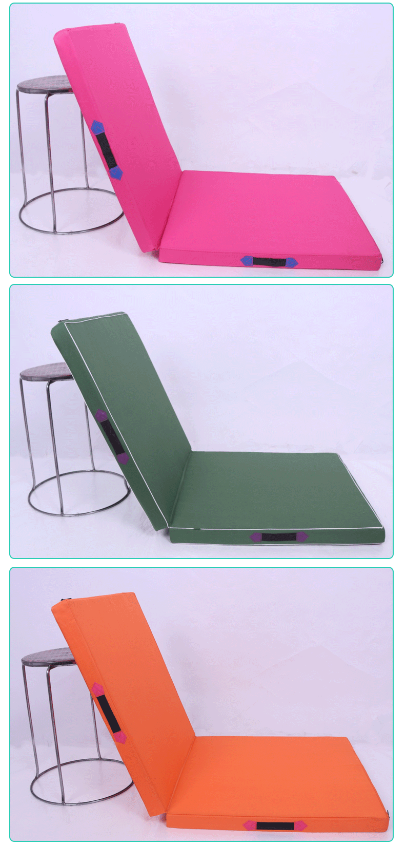 仰卧起坐折叠垫加厚中考体育体操垫儿童舞蹈瑜伽空翻训练练功垫子 3折