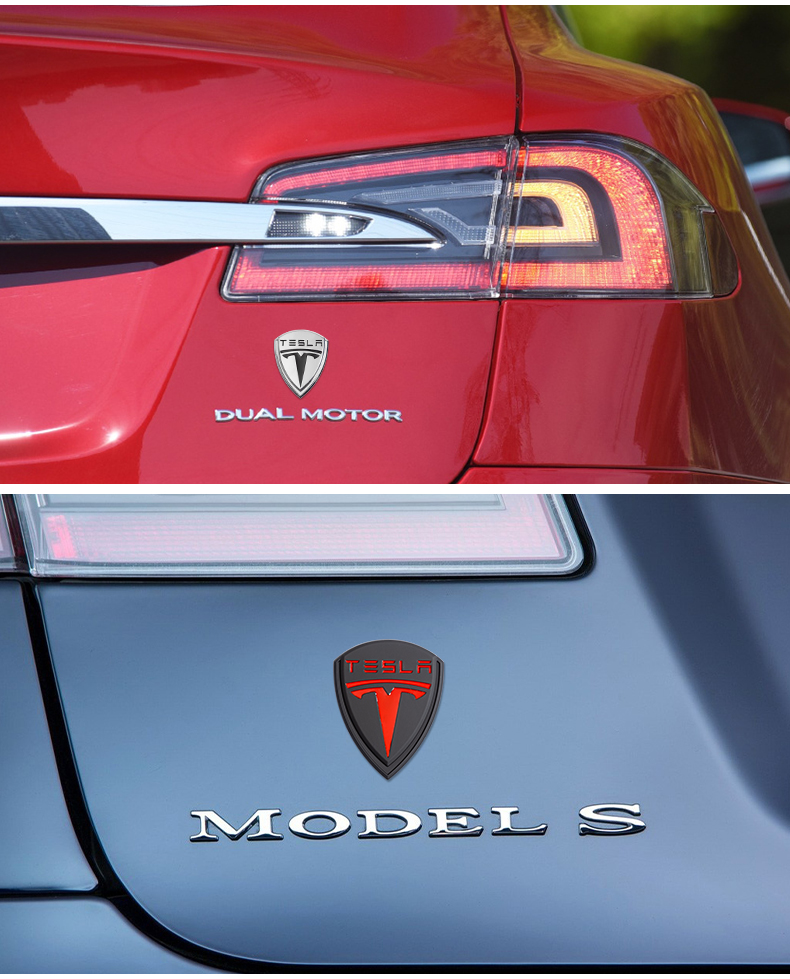 適用於特斯拉機蓋標model3sxy金屬車標特斯拉後尾標側標盾標特斯拉盾