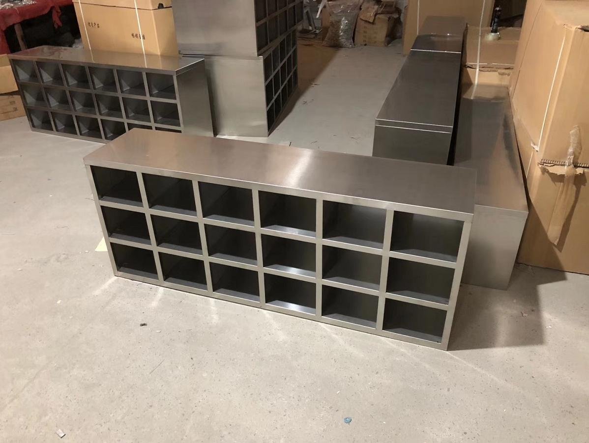 navcon定制304不锈钢鞋柜无尘净化车间员工更衣柜实验室单双面鞋柜鞋