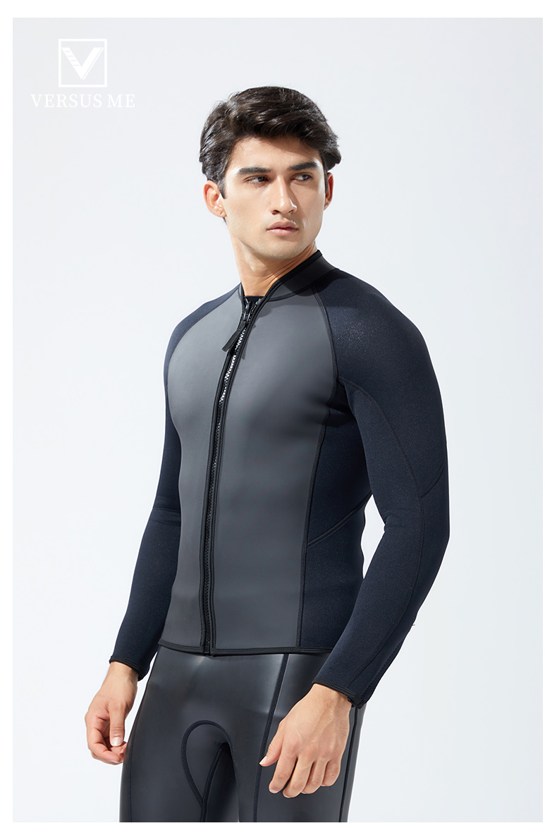 newao2mm3mm超酷潜水服套装男女冲浪分体长袖浮潜深潜保暖防寒防晒