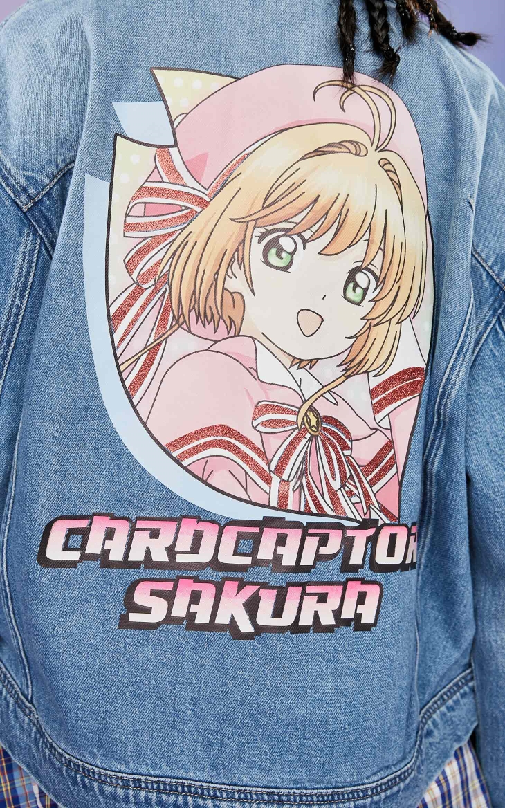 only夏季新款百变小樱灯笼袖百搭风衣牛仔外套女120354001 e06 烟灰色