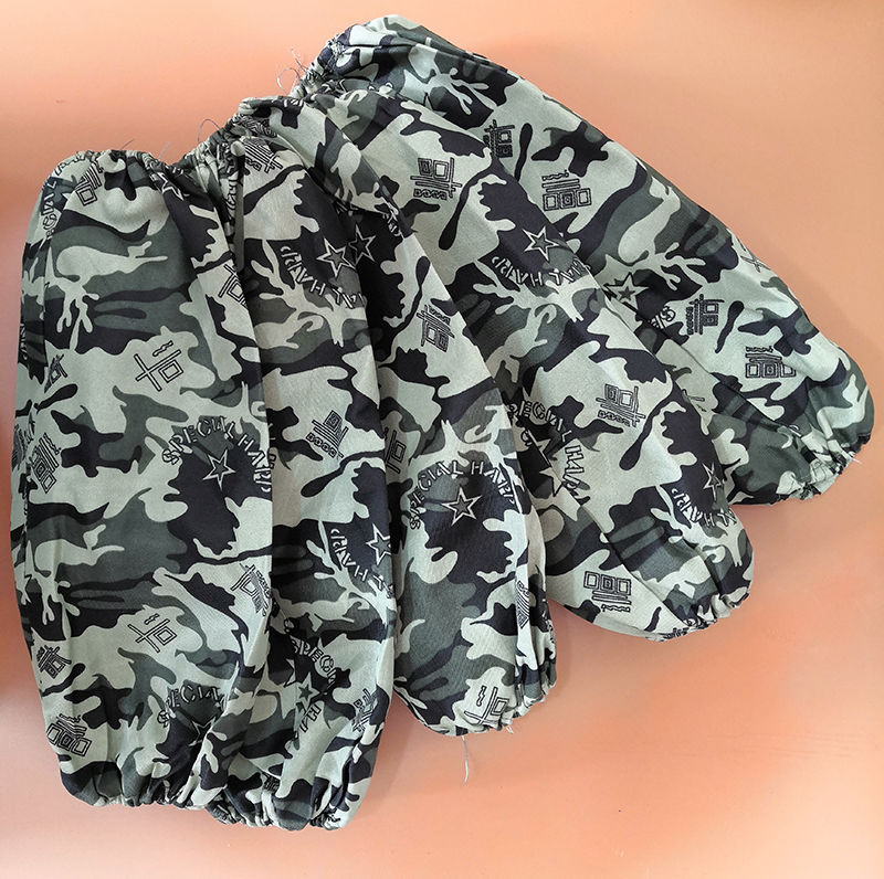 迷彩罩衣男加长仓搬运耐磨反穿褂长袖成人防尘污围裙工作服l 灰迷罩衣