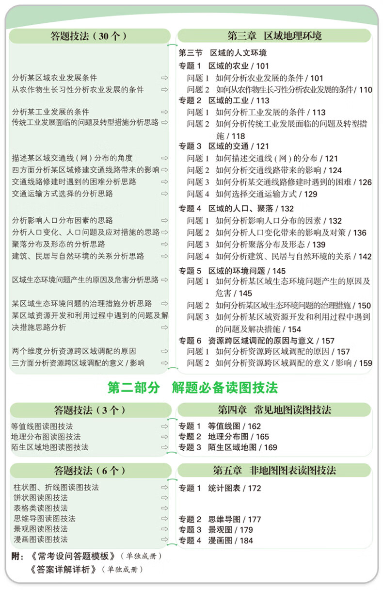 万唯中考大题提分技法小四门答题模板基技法大题中考必背知识点础知识大题解题思维方法大全七八九年级道法政治历史地理生物中考总复习必背知识点万维教育 【地理】提分技法 初中通用详情图片14