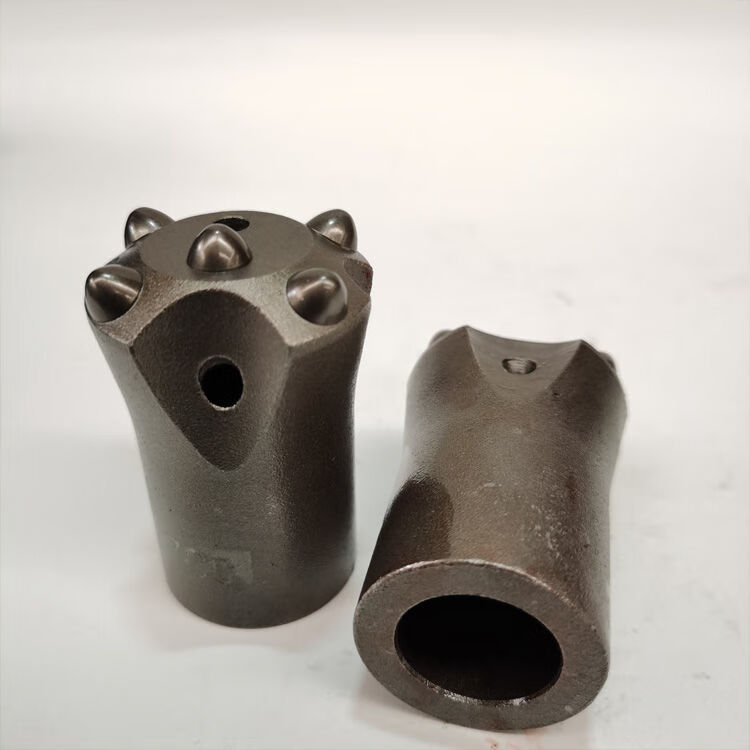 冷压球齿钻头凿岩机隧道矿山花岗岩钻头出口梅花钎头32冷压4齿专打硬