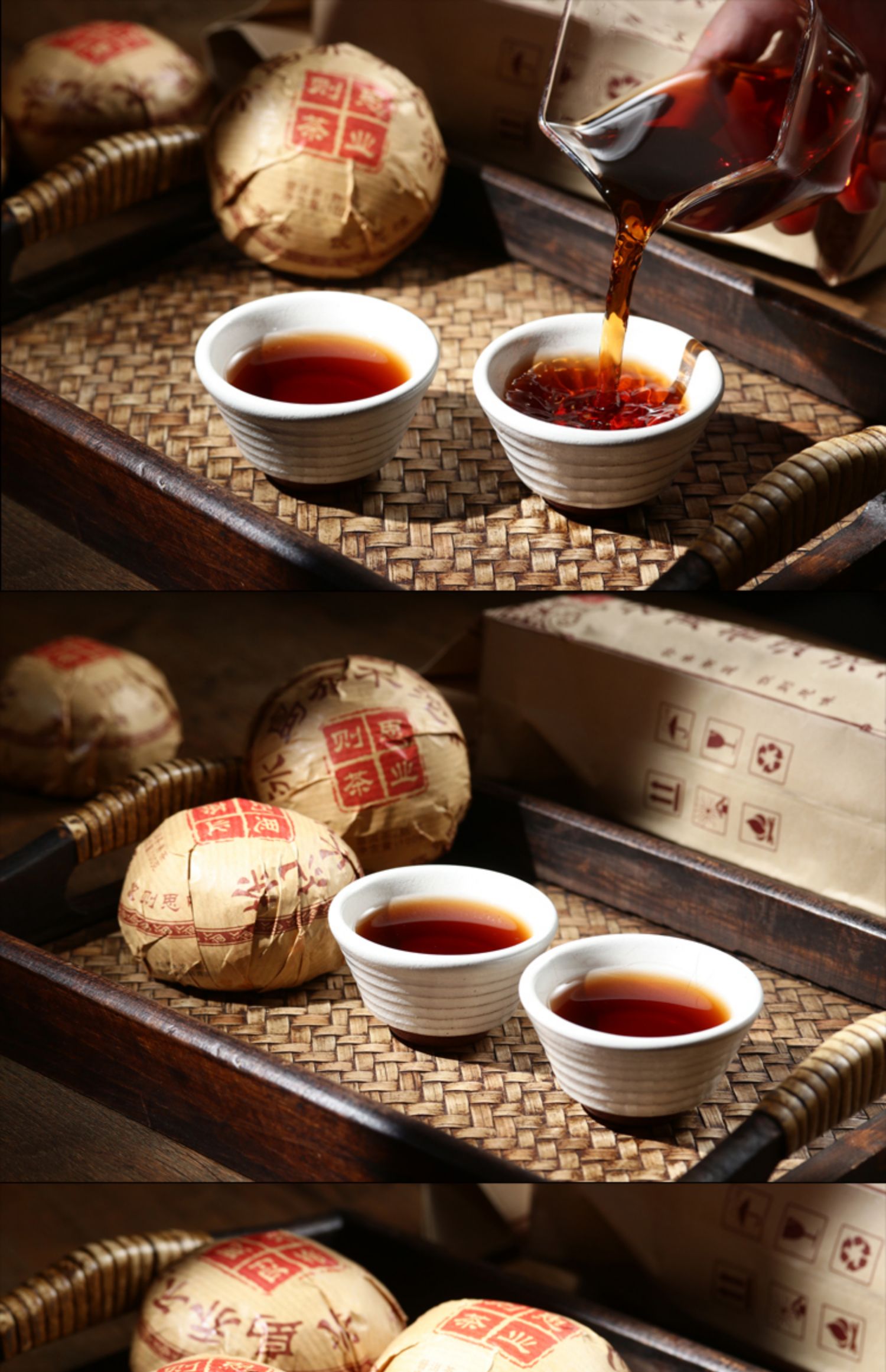 云南普洱茶熟茶沱茶临沧冰岛古树金芽5年以上陈年老熟茶叶500g500g