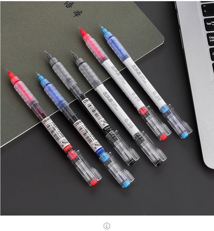 软胶直液式中性笔s944945走珠君速干自控墨走珠笔05038038混装笔12支