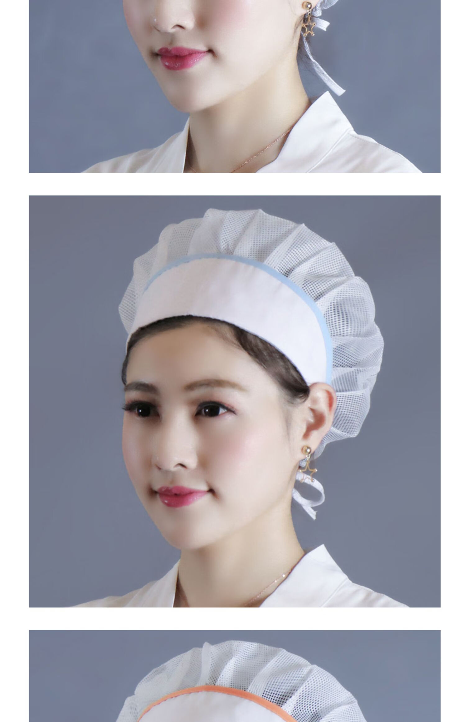 厨房帽家用薄款透气做饭炒菜食堂工作帽卫生餐饮厨师帽大码可调节工装