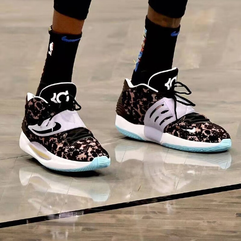 潮耐克男鞋nikekd14ep杜兰特14代白绿彩色扎染蓝红绿休闲运动鞋实战