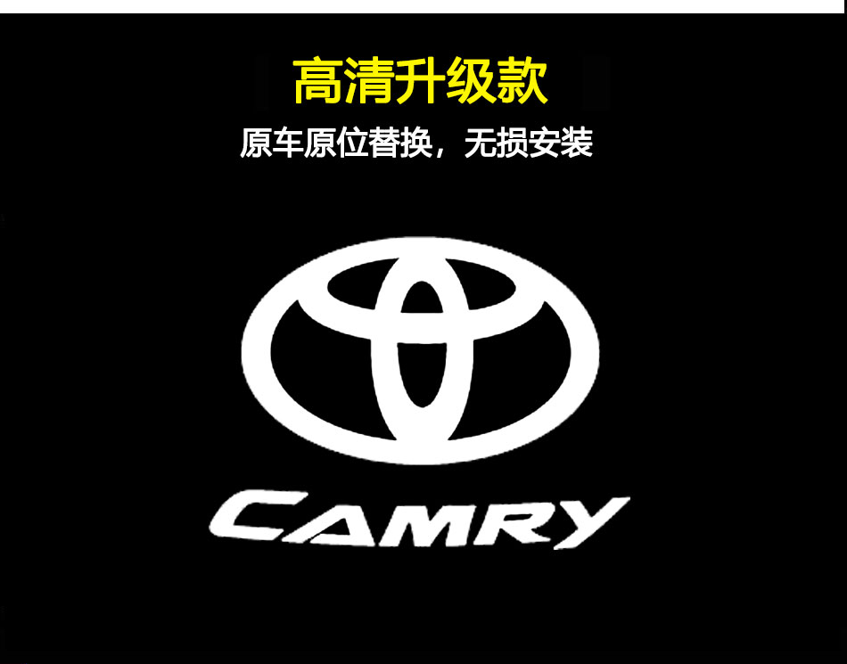 雷静适用于0421款凯美瑞迎宾灯八代8六代车门投影镭射灯改装19款