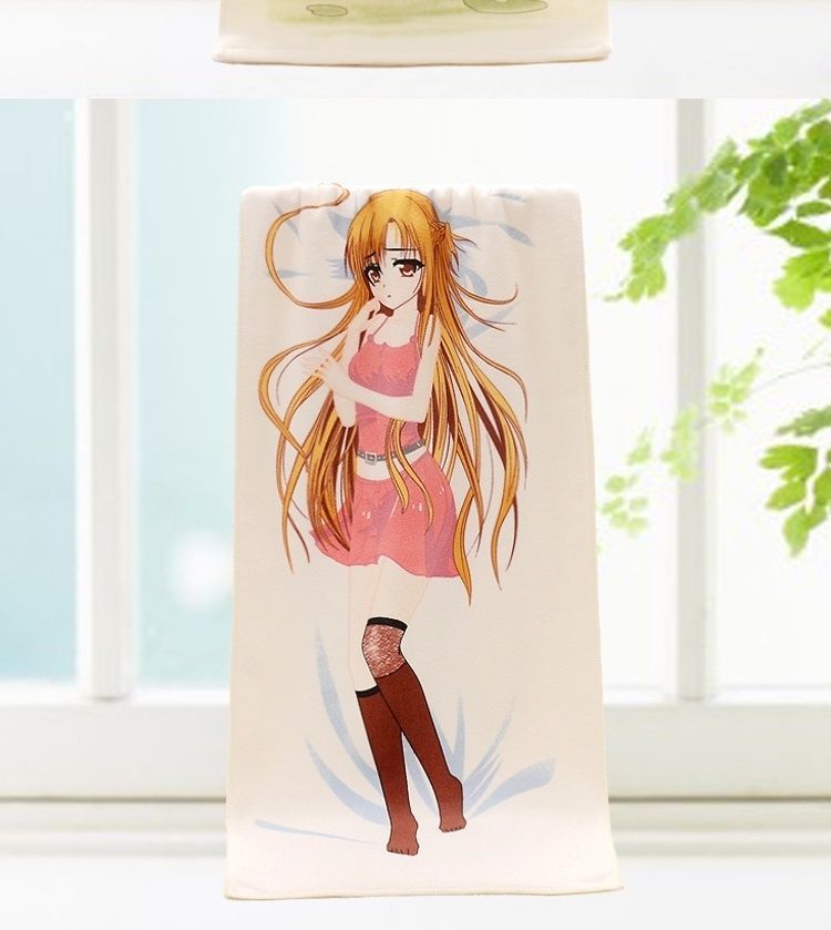 预热遇水遇热水变色动漫感温温变毛巾情趣系脱浴巾日本预f61美魔女75x