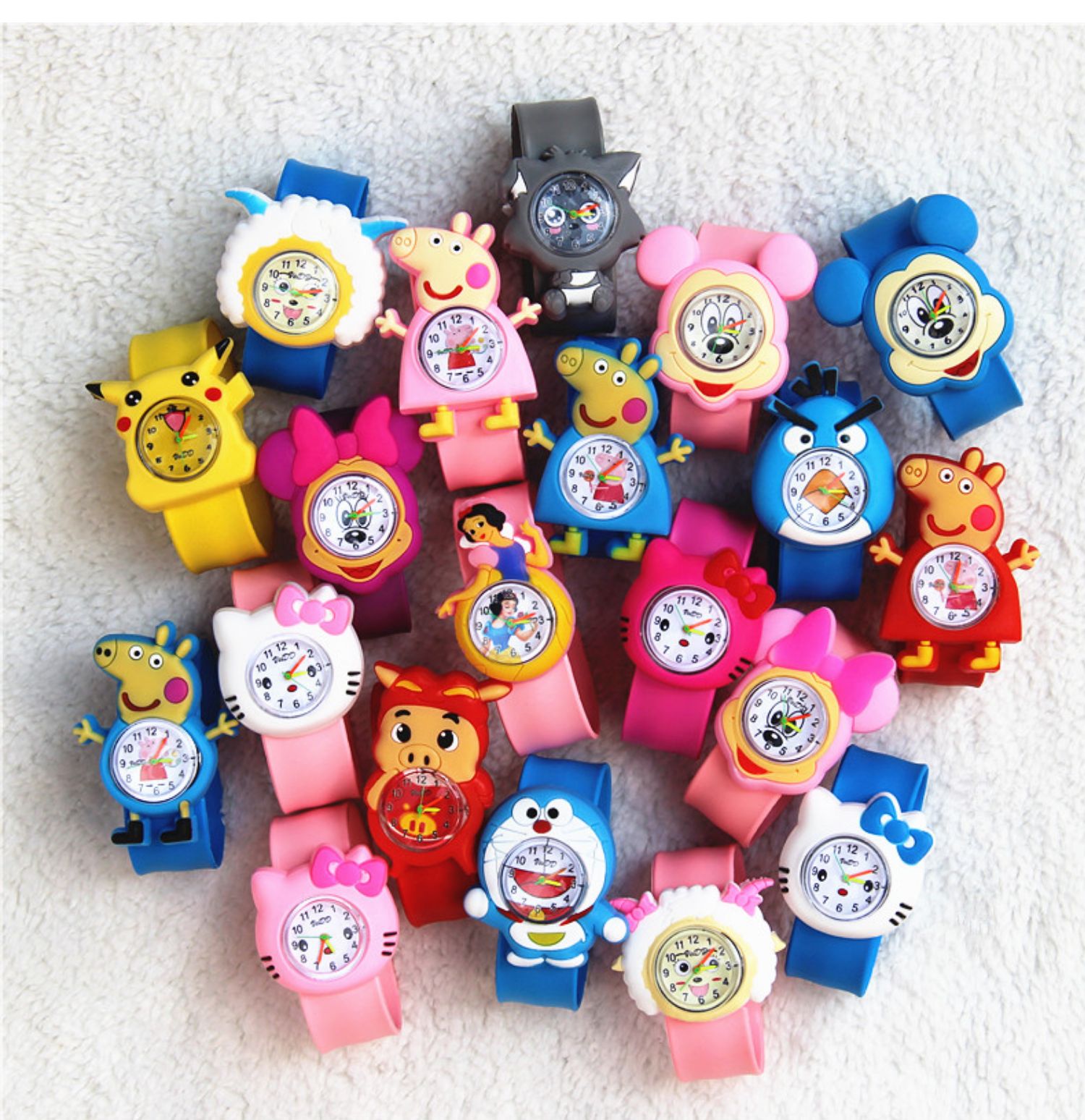 手表儿童电子果冻表拍拍表卡通社会人男孩女孩学生幼儿园礼品 熊猫