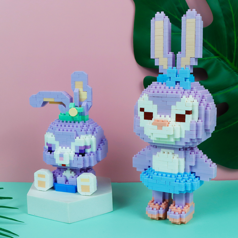 微型小颗粒拼图拼装积木儿童兼容启智玩具女孩系列 大头杰拉托尼杯子