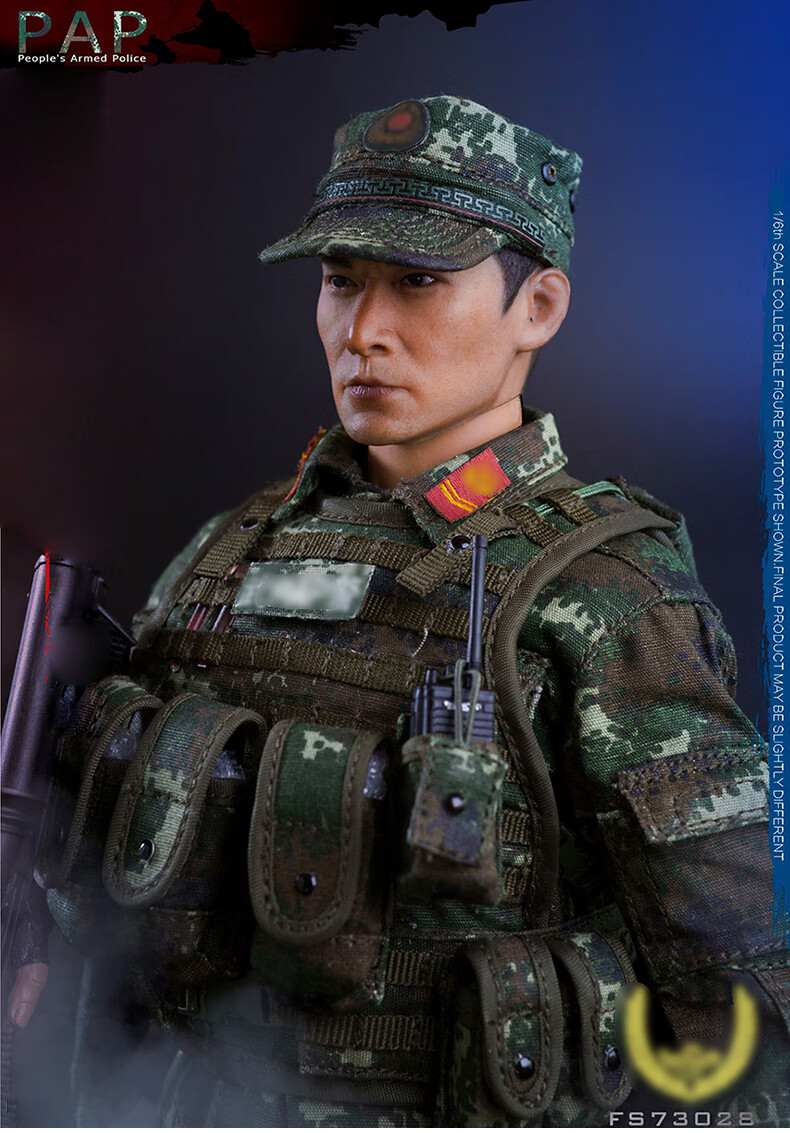 优捷咖1:20特种兵人 兵人模型中国警察模型特种部队 男人礼物 现货