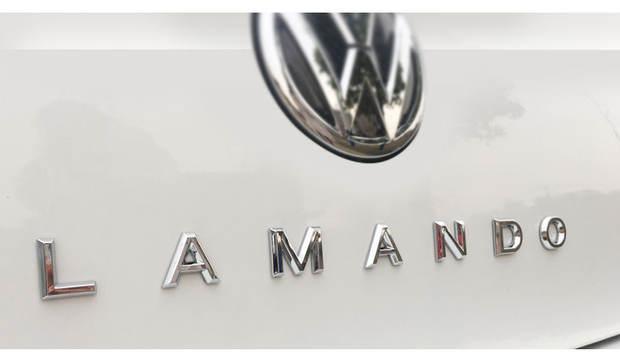 贴lamando英文后尾后备箱字母装饰车标贴 lamando(凌渡改装加长标)