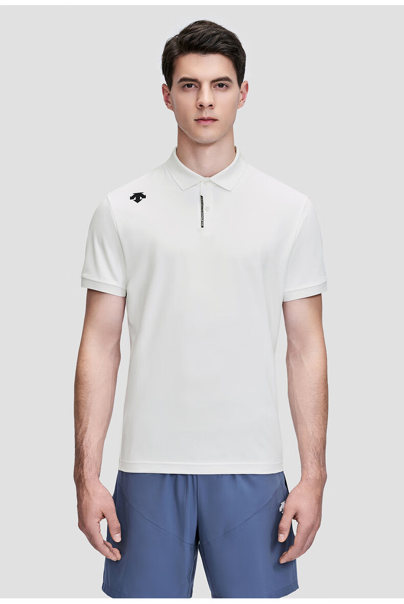 descente迪桑特training男子短袖polo衫d2231tps55wt白色xl