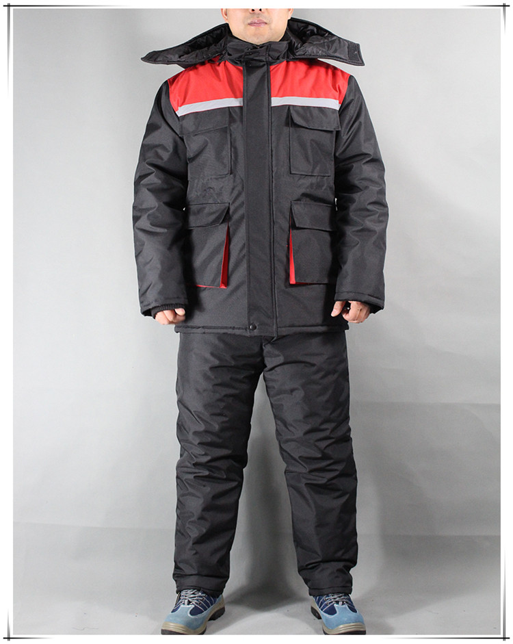 冷库防寒服分体套装冬季加厚棉服防水棉袄服棉衣背带棉裤劳保工作服