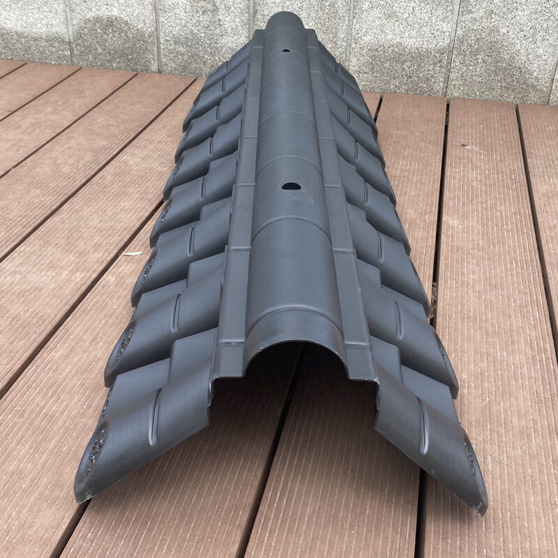 双面墙头瓦仿古瓦pvc树脂瓦盖帽双面一体围墙瓦马头墙压顶瓦墙帽花芊