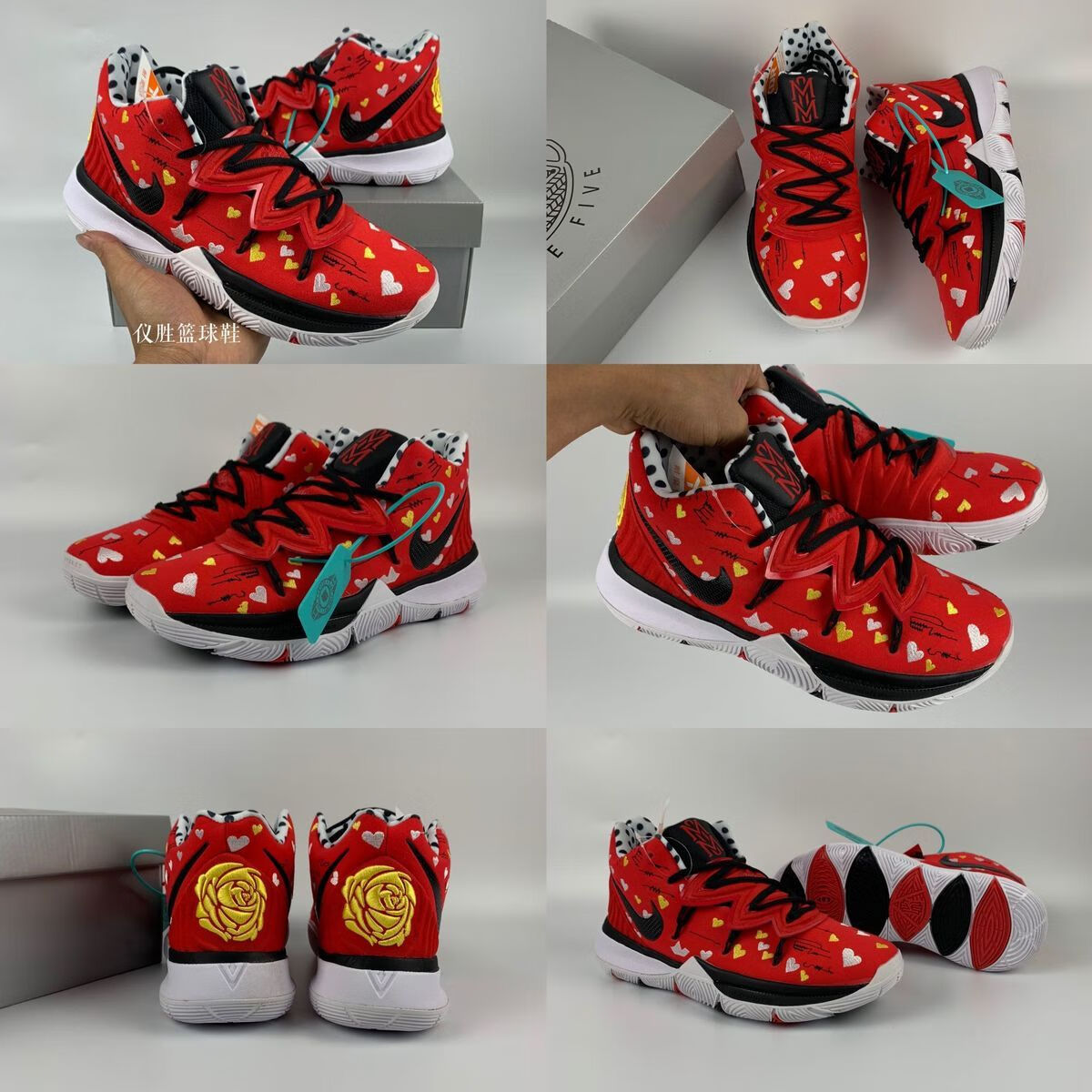 欧文5代篮球鞋笑脸埃及联名上帝之眼全明星黑人月高帮男女款战靴6