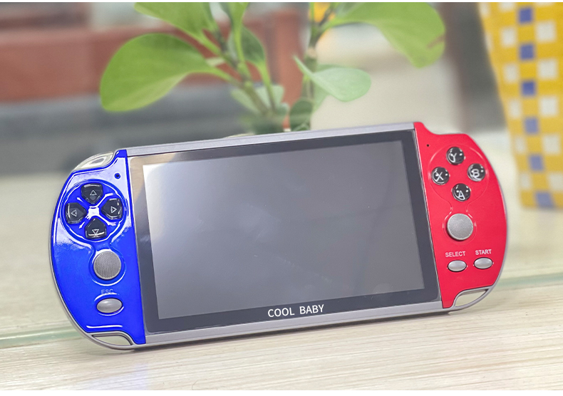 酷孩掌上游戏机经典ps掌机6.8高清大屏双摇杆游戏机掌机rs-22 6.