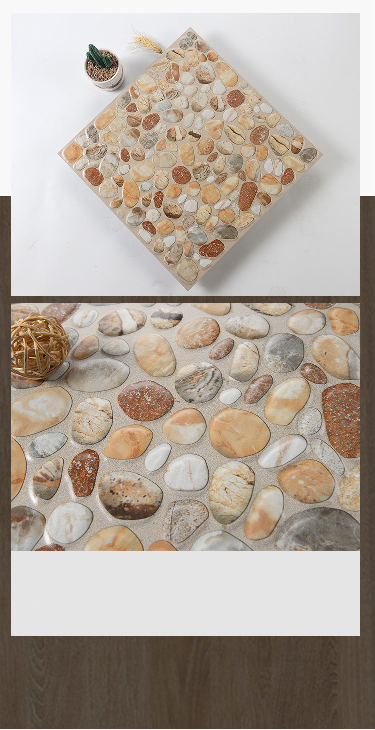 鹅卵石地砖庭院院子室外防滑地板砖户外花园鱼池露台阳台铺地瓷砖 h