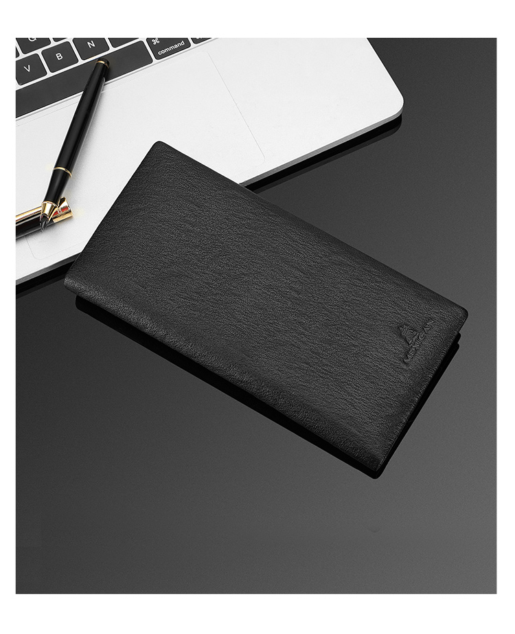 MEXICAN Men's Wallet, Long Business Style, Top-Grain Leather, Smooth Bifold, Multi-Card Slots, Birthday Gift for Me 4