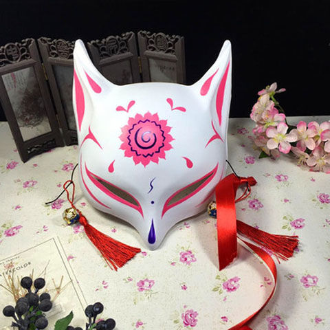 抖音升级版妖狐日式和风狐狸头饰动漫cosplay古风面具离人愁狐妖g