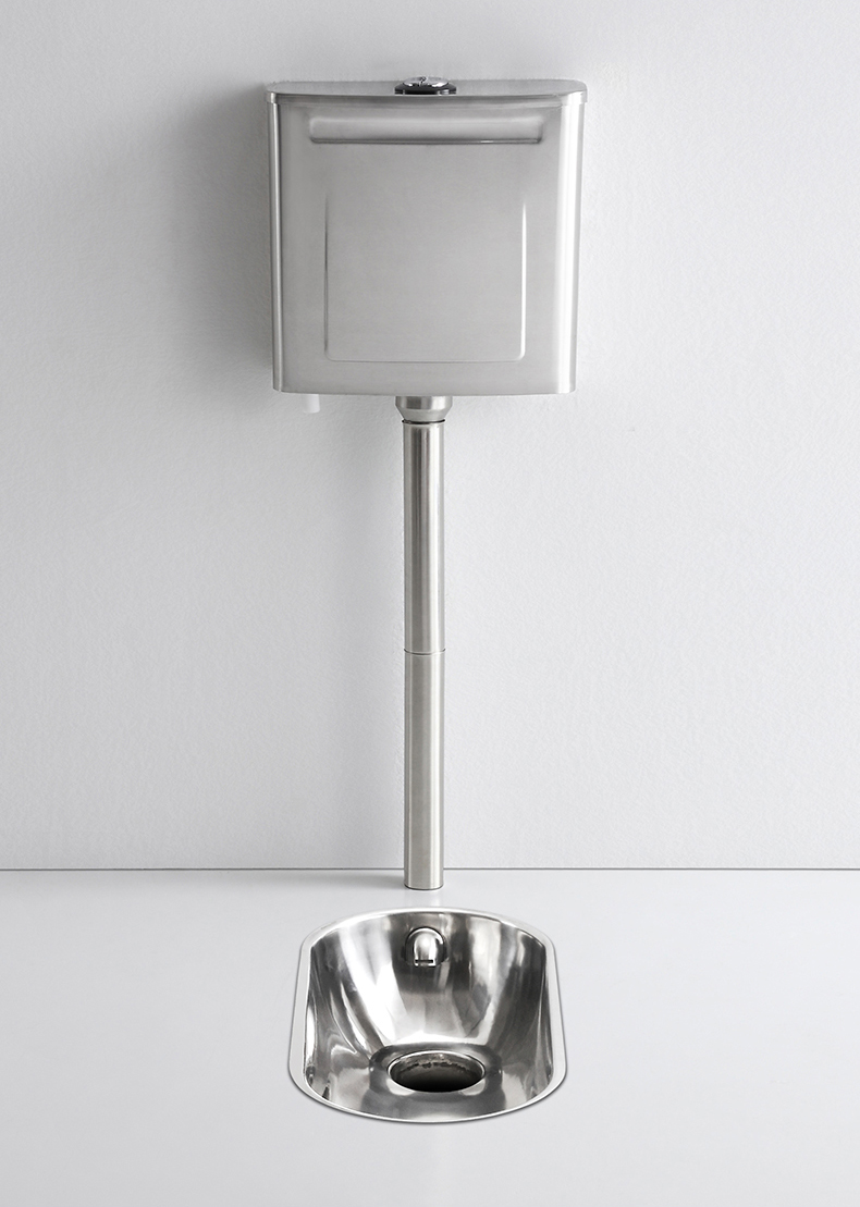 壮钢304不锈钢蹲便器看守所监狱蹲坑大便器酒吧蹲便池农村厕所改造大