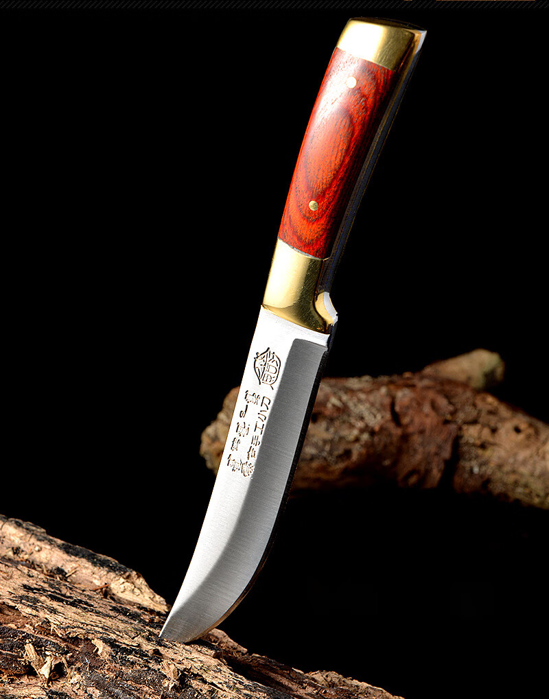 元族 手把肉刀蒙古吃肉小刀烧烤割肉刀便携不锈钢水果刀迷你小刀随身