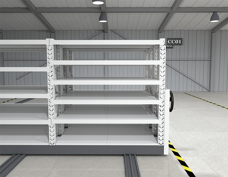 【精选】移动货架库房仓储手摇式密集货架重中型存档置物架每层承重