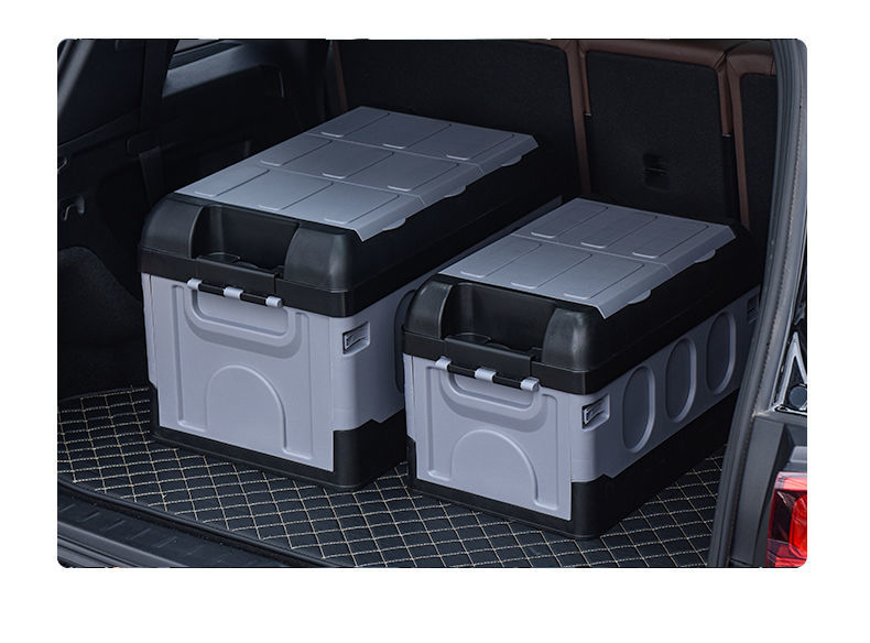 汽车后备箱储物箱车载折叠收纳箱置物箱车内尾箱工具整理箱收纳盒摩卡