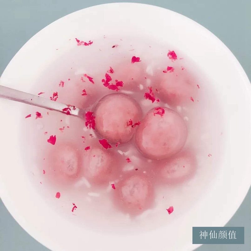 思念 花仙子汤圆 真花藕粉皮鲜花玫瑰花汤圆早餐宵夜汤圆240g 一包