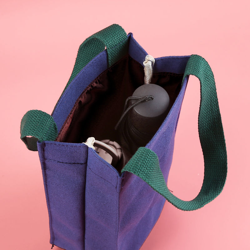 手拎水杯袋子焖烧壶套可爱收纳雨伞保温杯袋子卡通手提便携水壶袋qwc