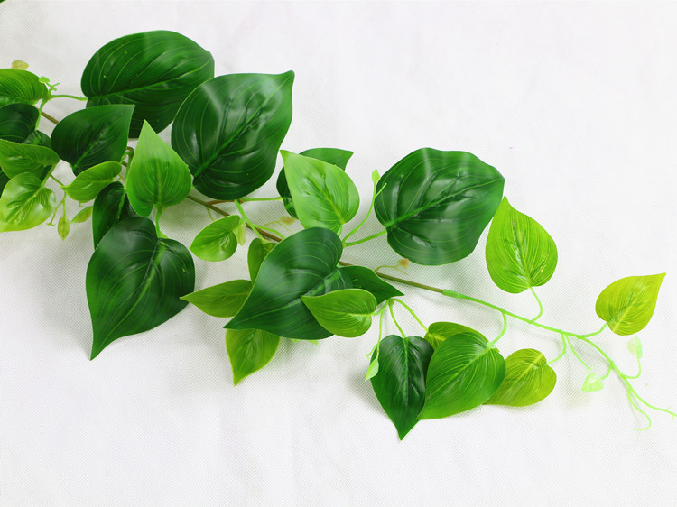 假花藤条批发室内电线美化仿真塑料装饰品藤花绿叶子塑料花草绿萝17米