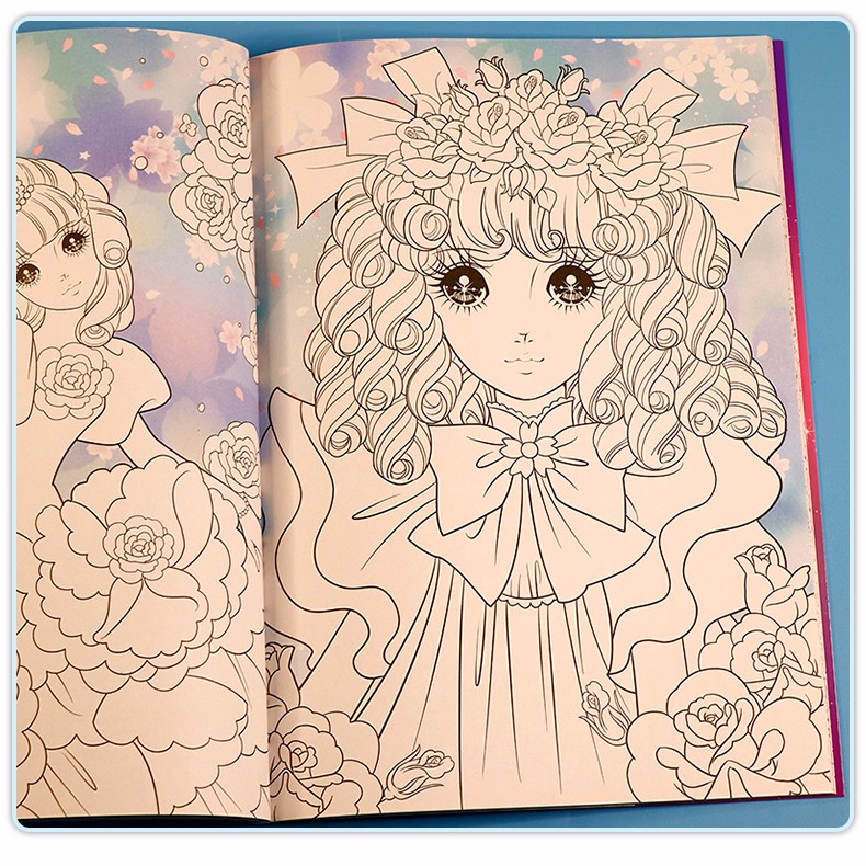 小公主玩美涂画全套8册填色书动漫绘画手绘书学画画零基础手绘漫画