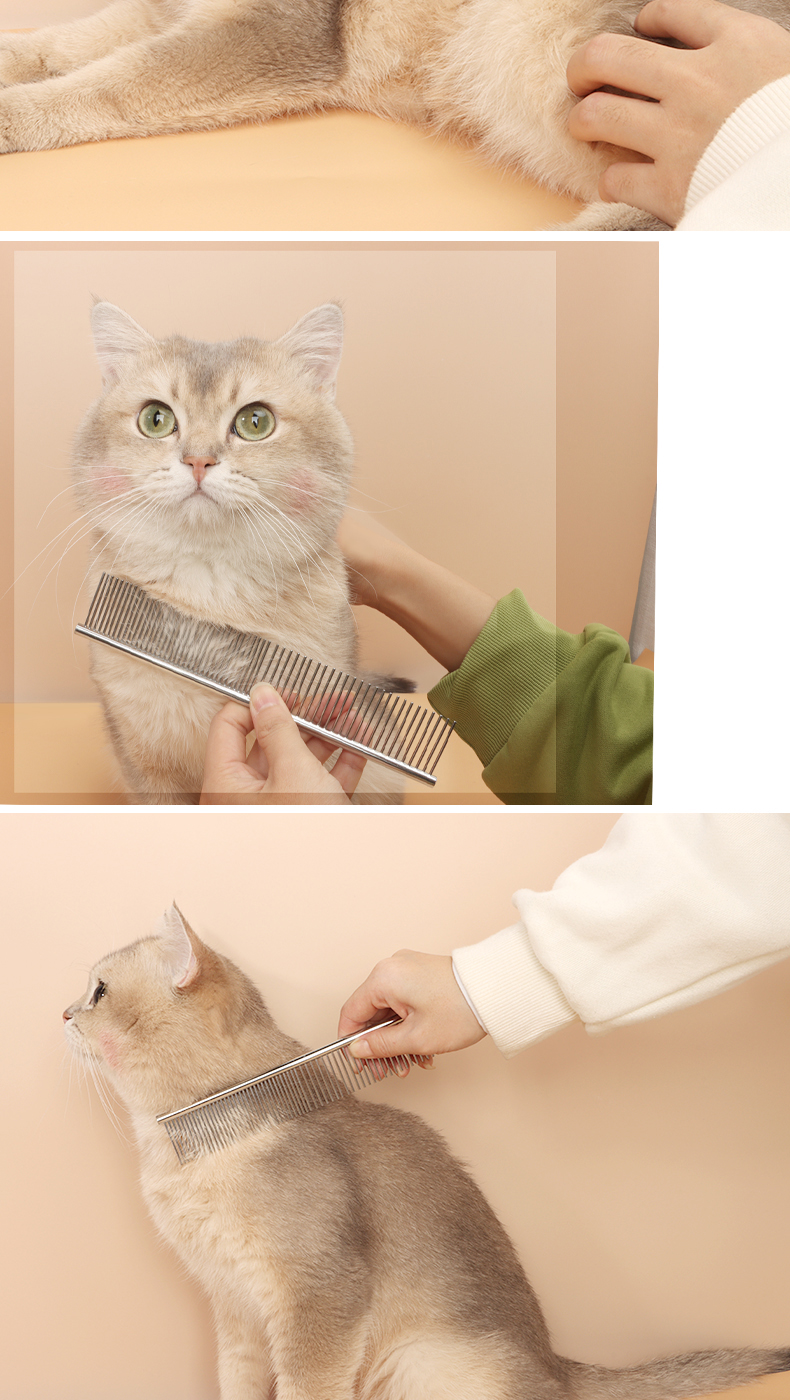 熹宠宠物梳子去浮毛猫咪排梳长毛猫梳毛专用泰迪狗狗开结梳针梳用品