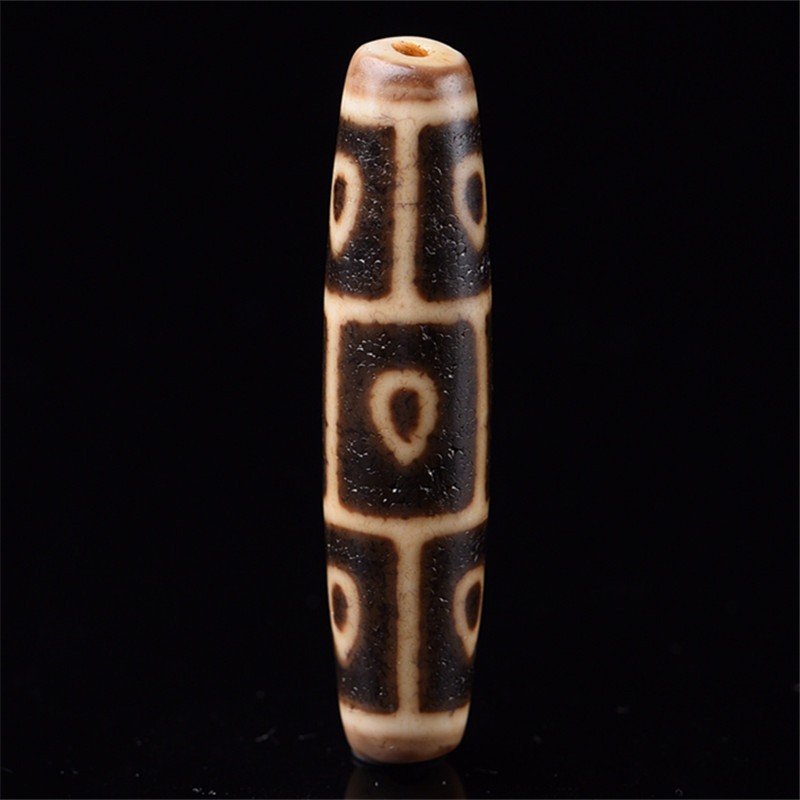 佛心九眼天珠西藏老矿玛瑙至纯天珠真品高油老包浆满风化至纯九眼天珠