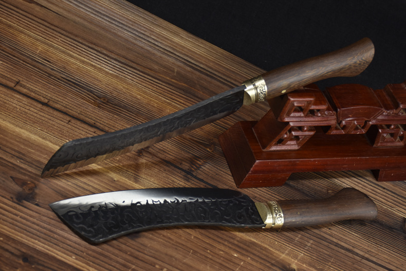 龙泉手工锻打家用斩骨刀樵夫砍柴刀户外开路砍树劈柴刀具伐木削竹刀龙