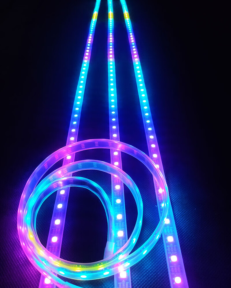 氛围灯rgb旋律音乐频谱音响音感车载dj电平灯50cm软灯条音乐节奏灯1条