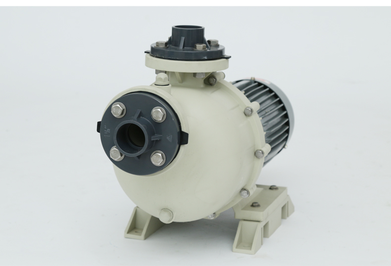 化工自吸泵腐蚀耐酸碱pppvdf氟塑料工业耐高温离心马肚污水泵15kwdn40