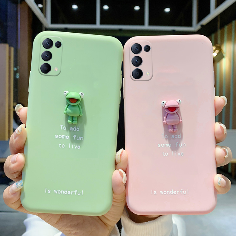 恬约opporeno5手机壳reno5k软硅胶reno5pro 十立体小恐龙个性可爱reno