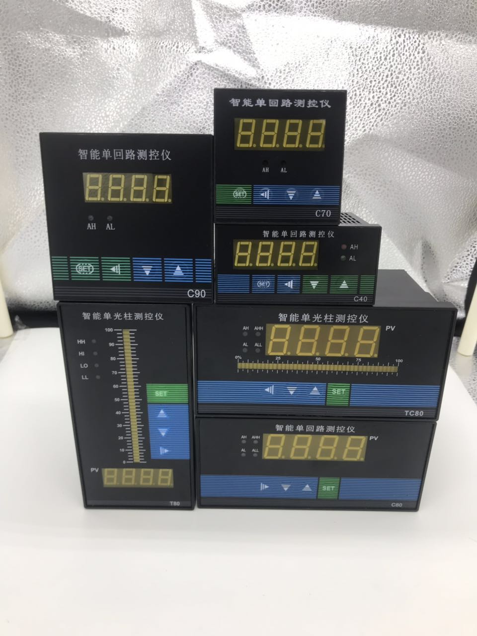 c80智能单回路测控仪压力液位温度数显仪表输入温控仪c903两路继电器