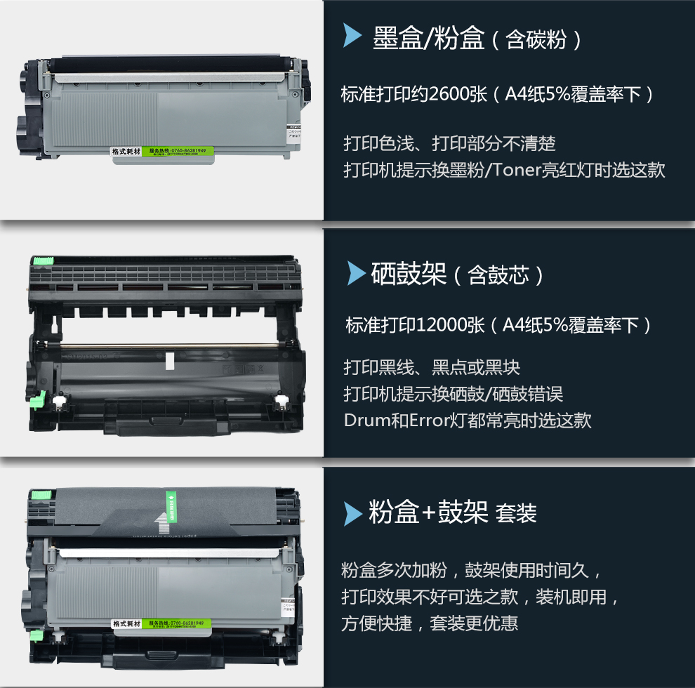 格式适联想m7605d粉盒m7655dhf硒鼓m7615dna墨盒m7455dnf打印机lj2405