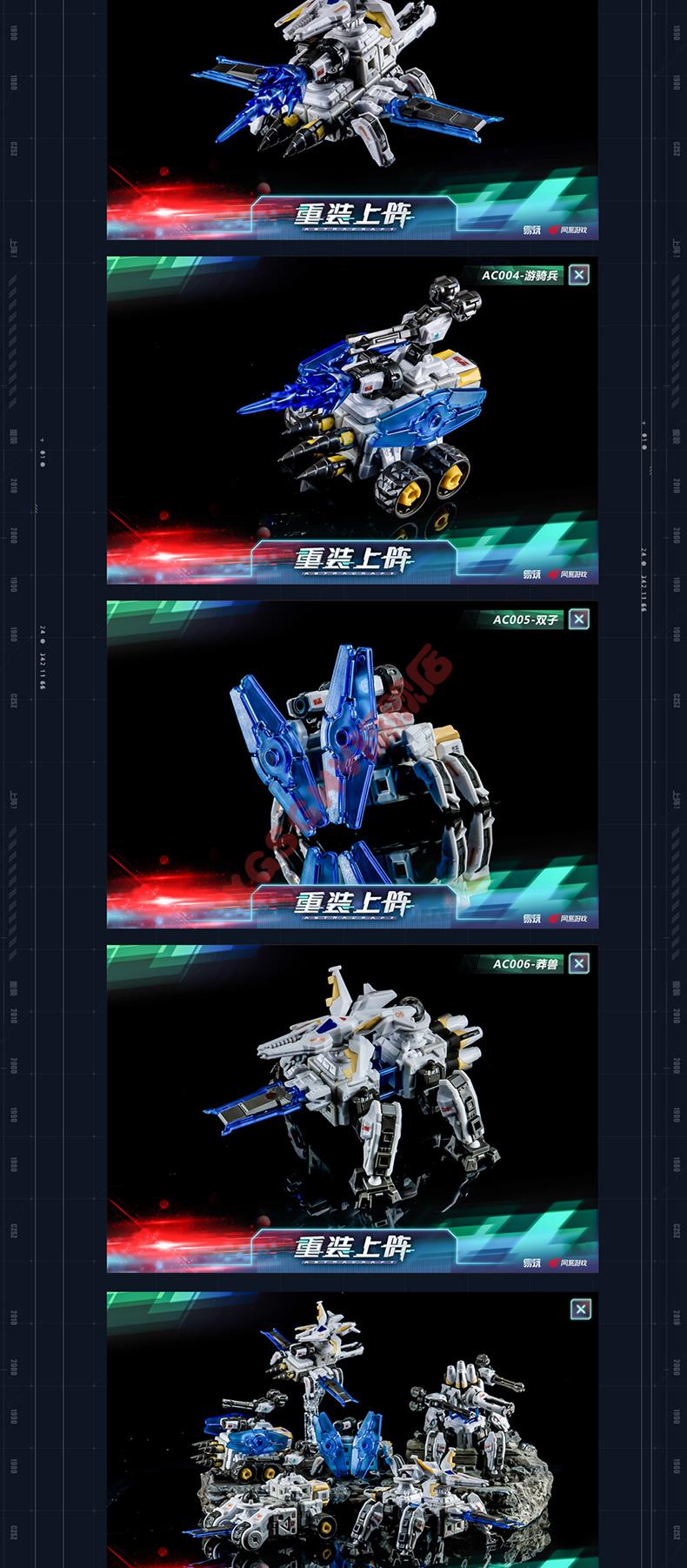 升级款重装上阵盲盒网易游戏重装上阵自由拼装机甲系列盲盒弹变形机甲