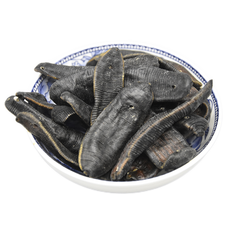 普启堂清水吊干水蛭材野生蚂蝗干货宽体金线吊晒水蛭干250克【图片