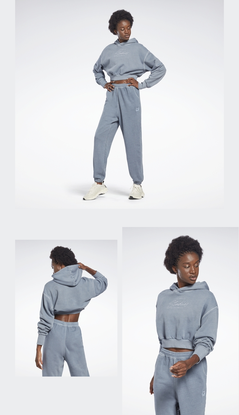 reebok锐步官方2022春季新款女子lm莱美hd4163联名健身训练卫衣hd4163